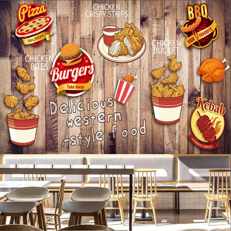 Food Snacks Background - Пользовательские жареные куриные гамбургеры обои фаст-фуд