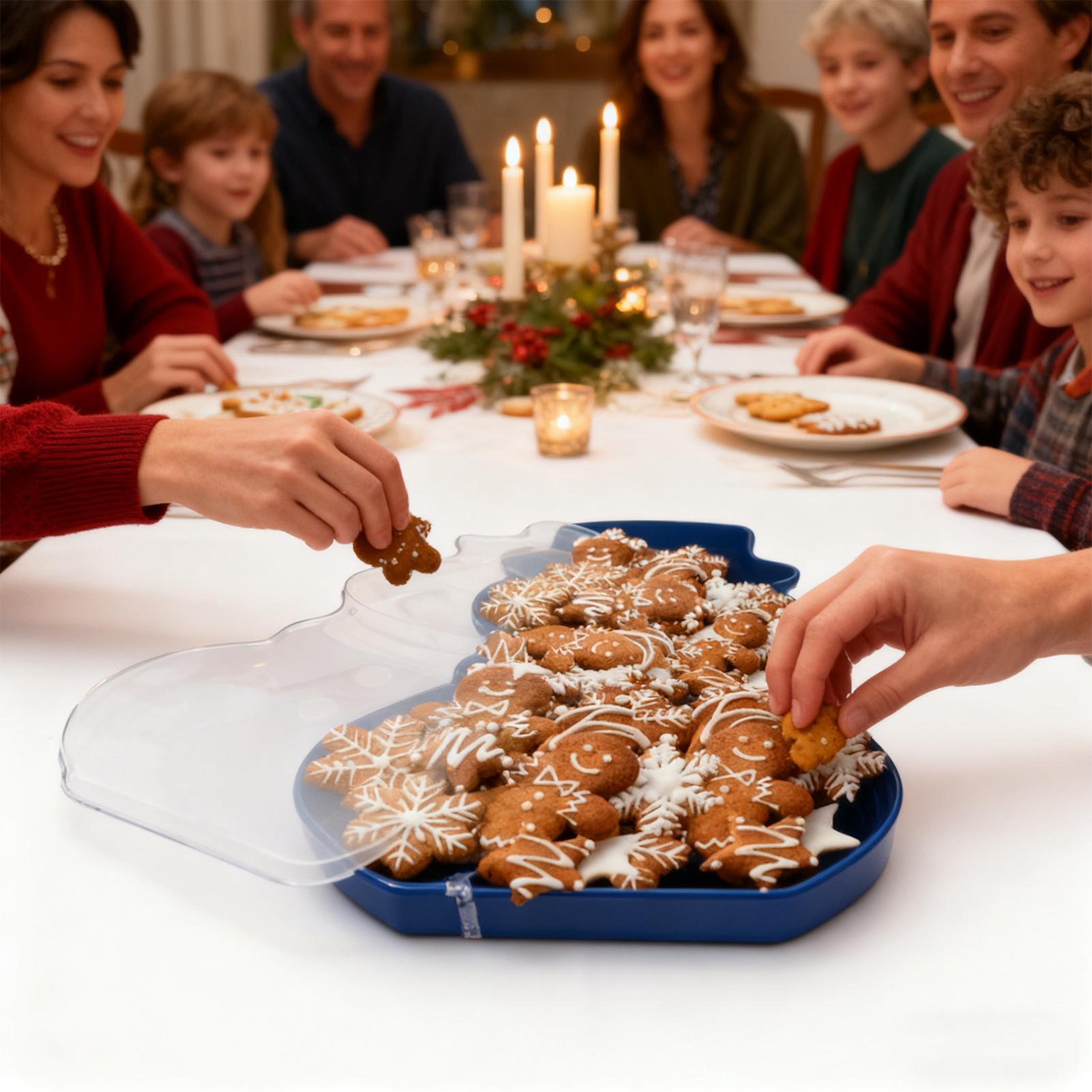 Food Snacks For Christmas - Рождественский поднос для закусок, органайзер для