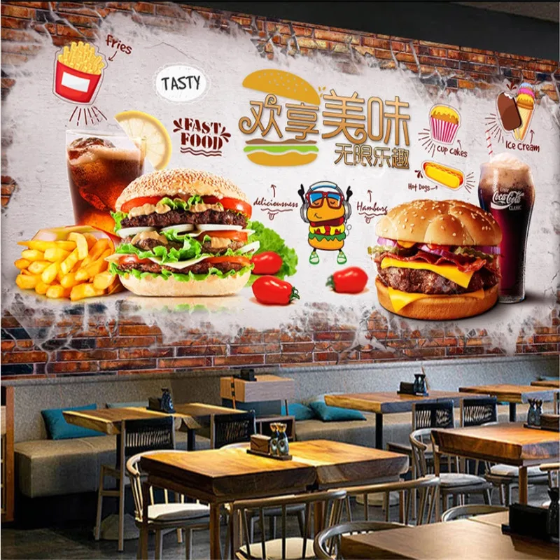 Food Snacks Background - Индивидуальный текст, бургер, картофель фри, кола,