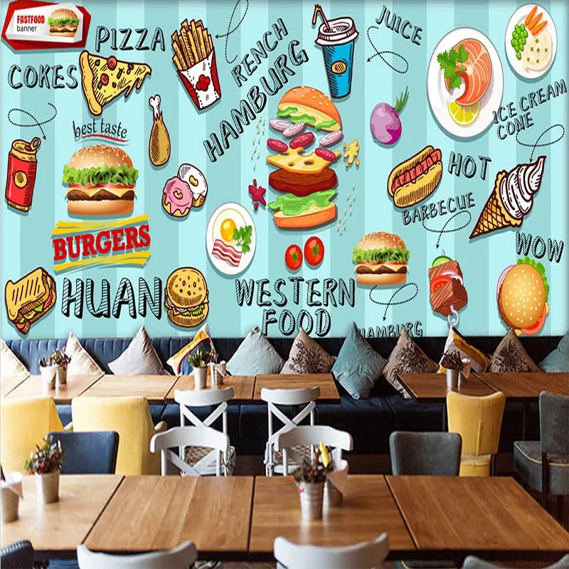 Индивидуальные 3D-обои с ручно – обзор и цена Food Snacks Background