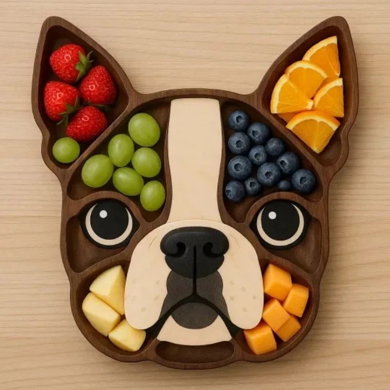 Деревянный сервировочный подно – обзор и цена Food Snacks Items