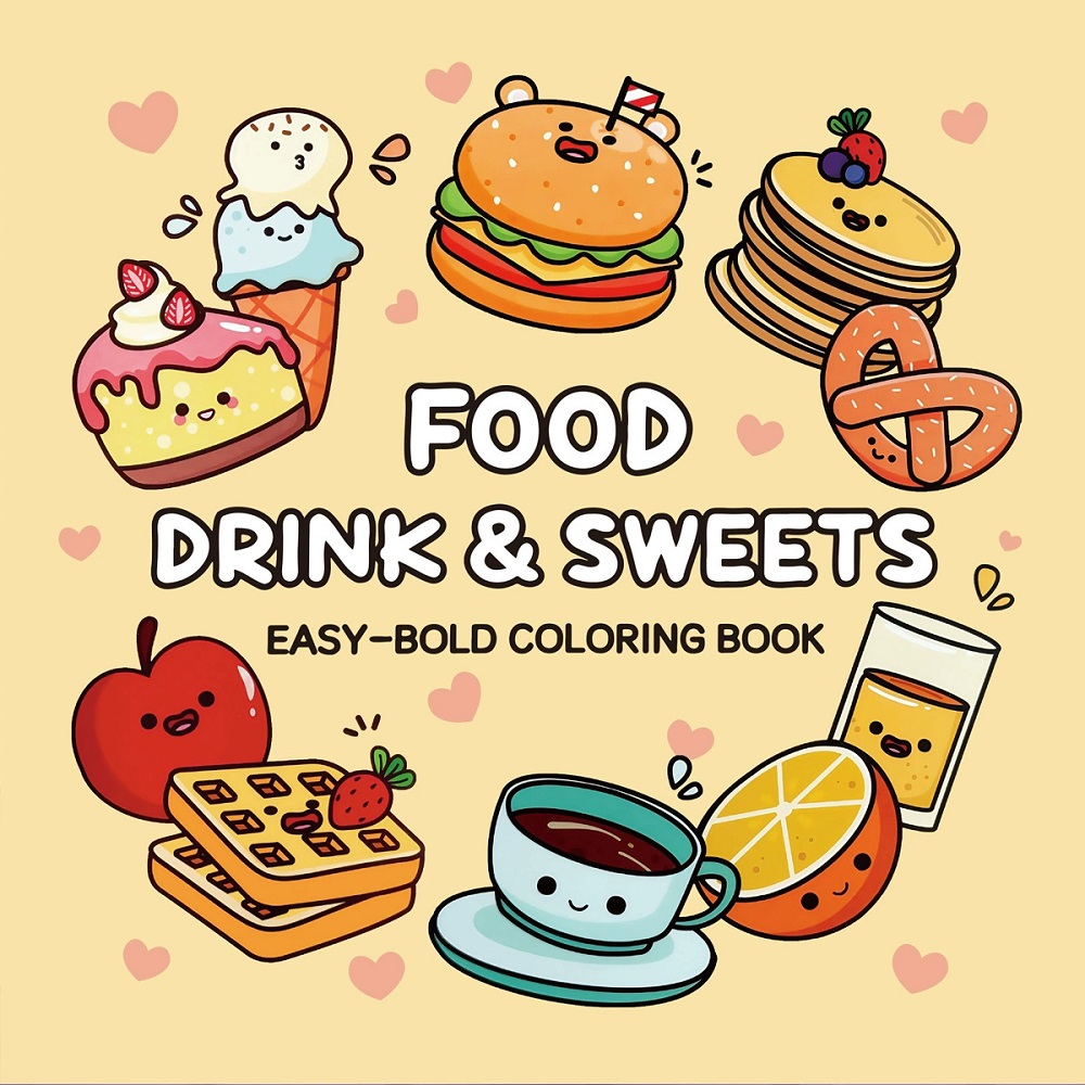 Еда Напитки и сладости Легко ж – обзор и цена Food Snacks Coloring Book