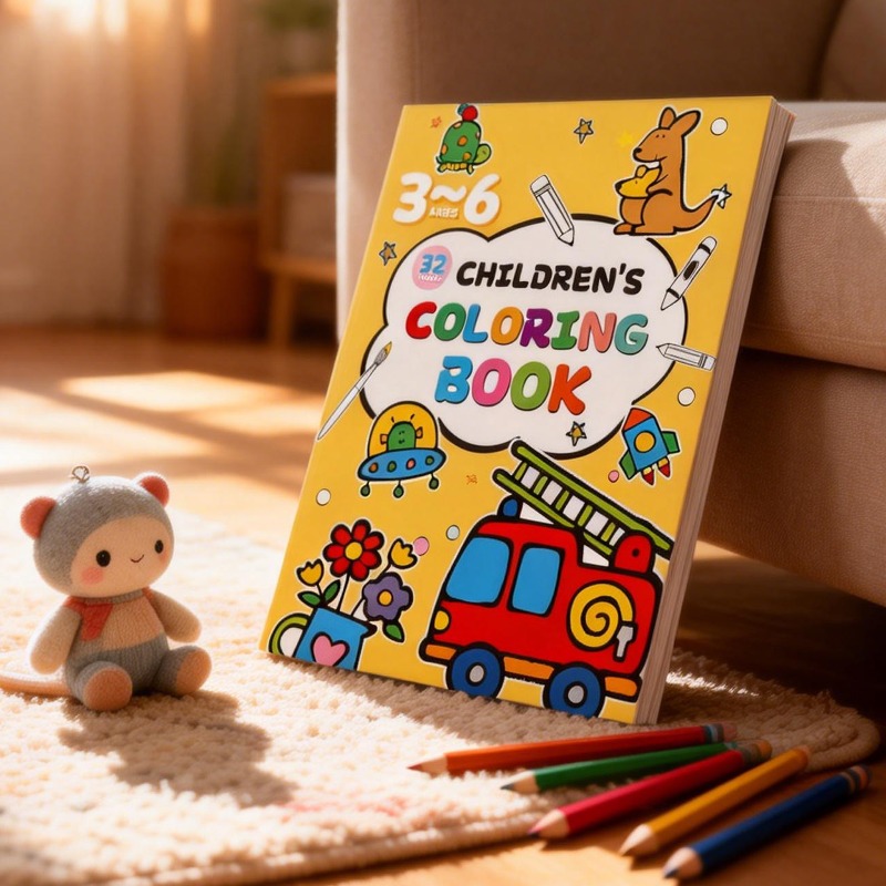 Детская книжка-раскраска с цве – обзор и цена Food Snacks Coloring Book